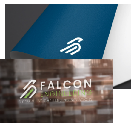 Falcon Engineering logo completed from our graphic design team
